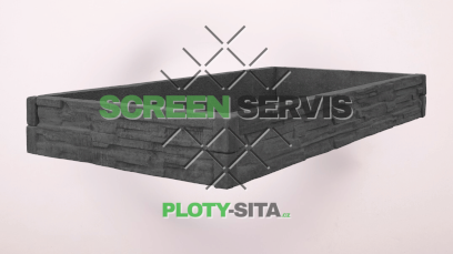 58563-bb - zvyseny zahon stipany kamen grafit 2m